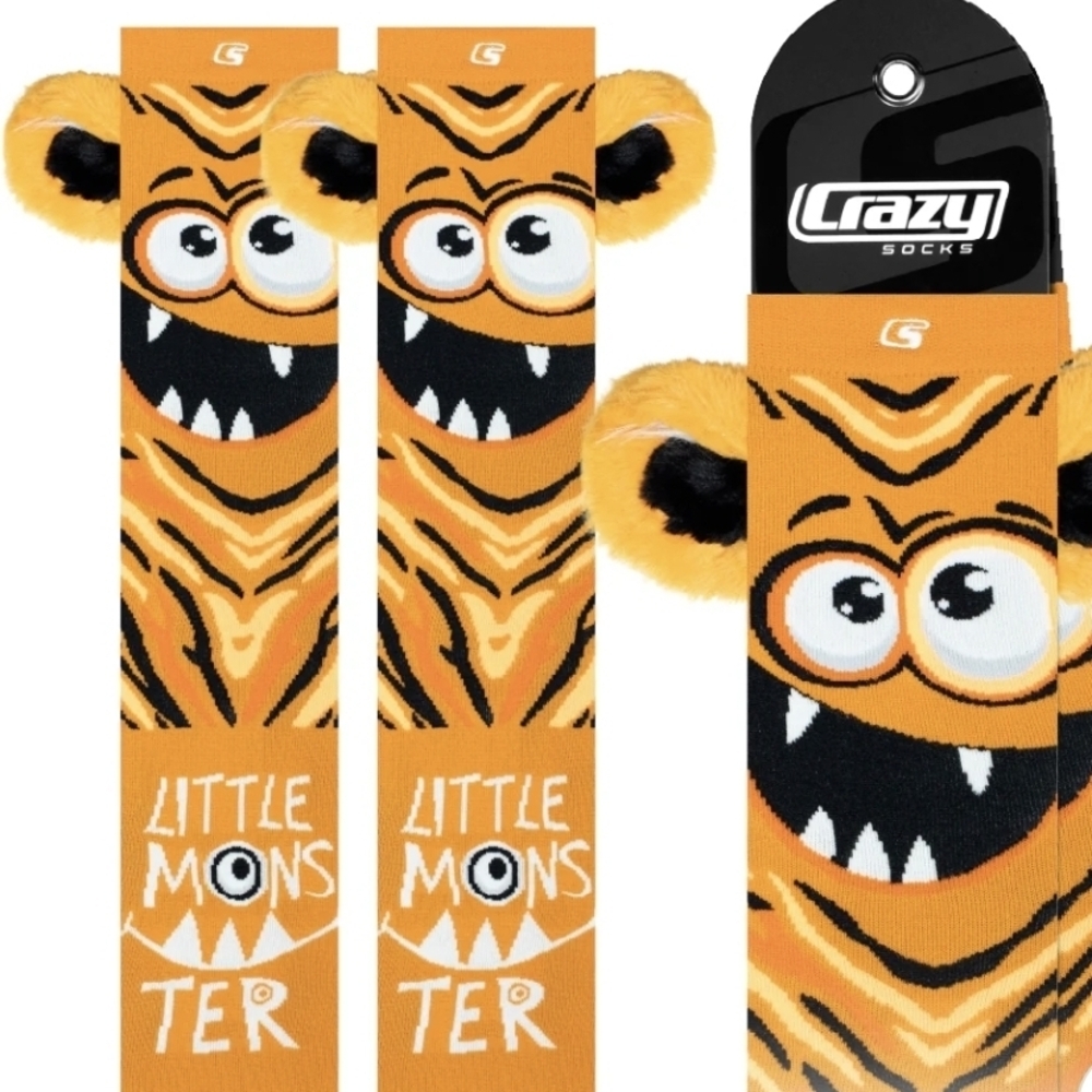 Little Monster Kids Socks - Orange
